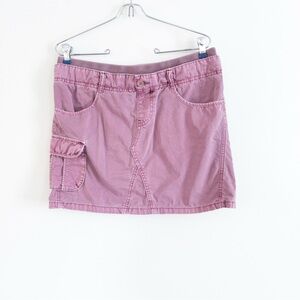 Aldo Trevi Y2K Inspired Pink Preppy Cargo Double Waistband Mini Skirt Medium